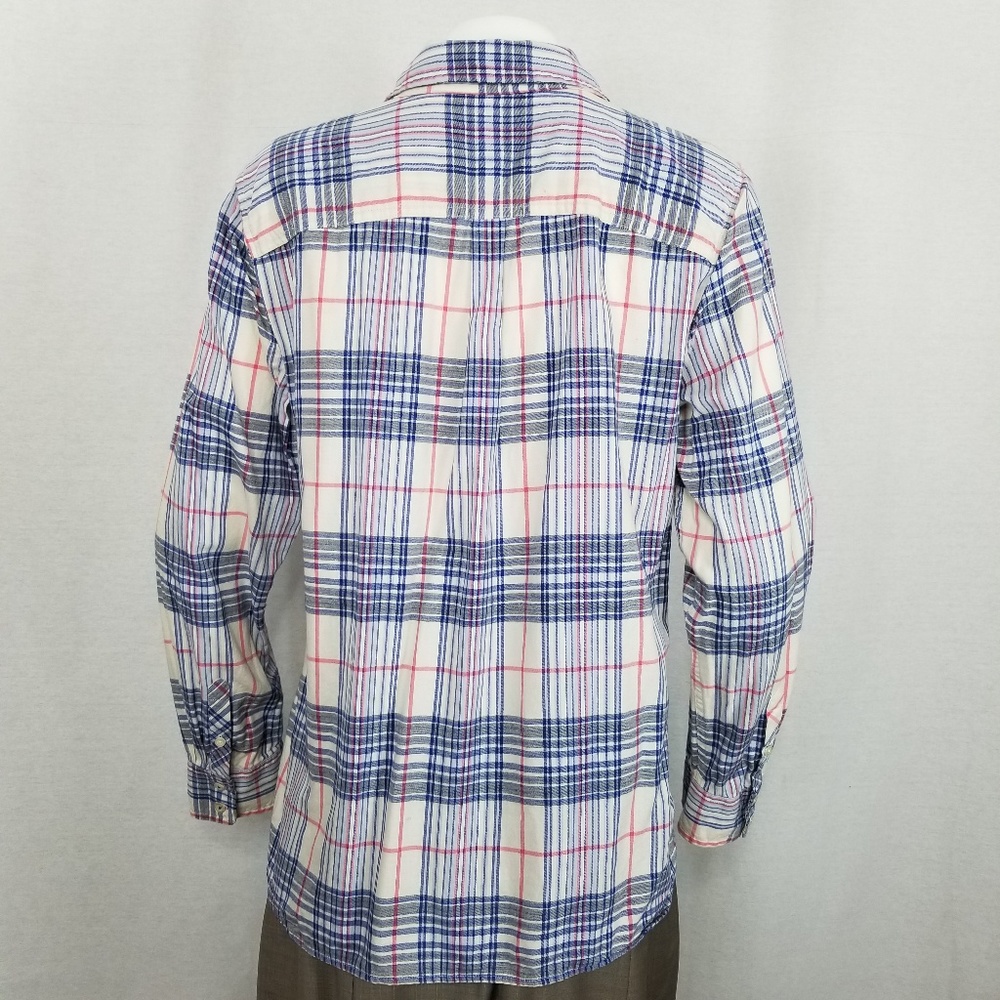 TALBOTS Women's Plaid Button Up Shirt Sz L - Picture 3 of 6